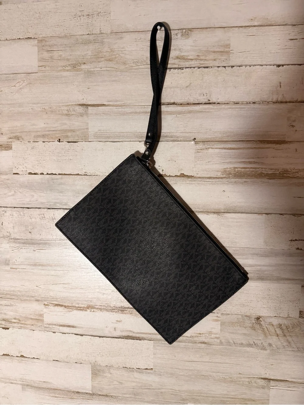 Michael Kors Black Signature Monogram Crossbody with Matching Pouch